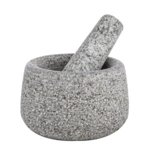 Granitmörser mit Stößel - D: 13cm - H: 8cm