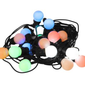 Bunte LED Lichterkette mit Programmen - 20 Kugeln - IP44 outdoor Li...