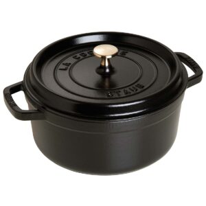 STAUB Cocotte 24 cm | Schwarz | Gusseisen