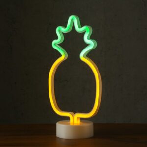 LED Neonlampe ANANAS - Silhouette Dekoleuchte - Batteriebetrieb - H...