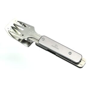 RADOLEO® Grill-Multi-Tool GENIUS POCKET Grillbesteck - Zange/Wender...