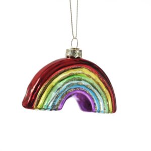 Weihnachtsbaumschmuck REGENBOGEN - Christbaumschmuck - Glas - mit G...