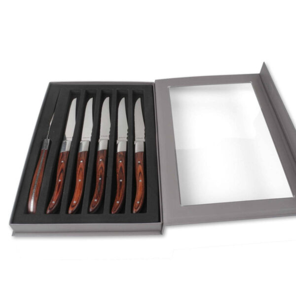 Lou Laguiole Steakmesser | Amefa "Royal Steak" | 6er Set in Magnetbox