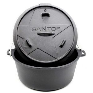 SANTOS Dutch Oven Feuertopf Schmortopf Camp Oven ca. 8