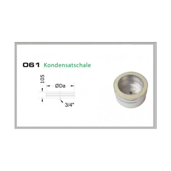 061/DN150 DW6 Kondensatschale Dinak