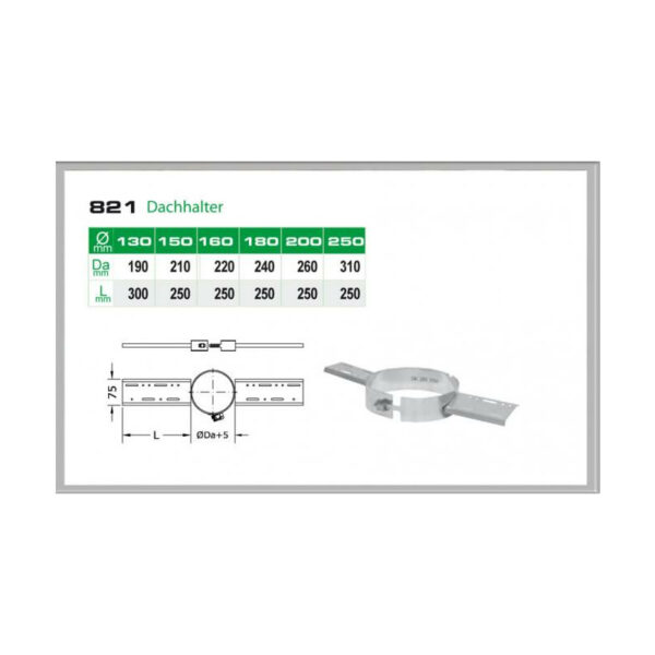 082/DN130 DW Dachhalter/Sparrenhalter Dinak