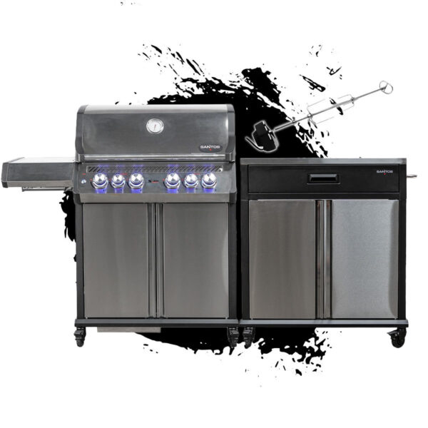 SANTOS S-418 Pro Außenküche | S-418 Pro & BBQ Cart Pro