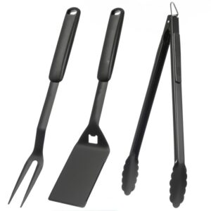 Grillbesteckset PURO schwarz - Gabel