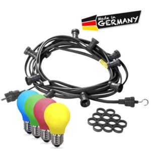 Illu-/Partylichterkette 20m - Außenlichterkette - Made in Germany -...