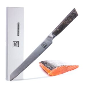 ZAYIKO Damastmesser DAITO PROFI LINE "Fleischmesser" - Ahornholz - ...