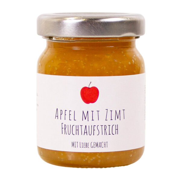 GOURMET BERNER Apfel mit Zimt - Brotaufstrich (Inhalt 62g) im 65g Glas