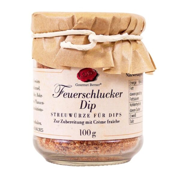 GOURMET BERNER Feuerschlucker Dip im 100g Glas