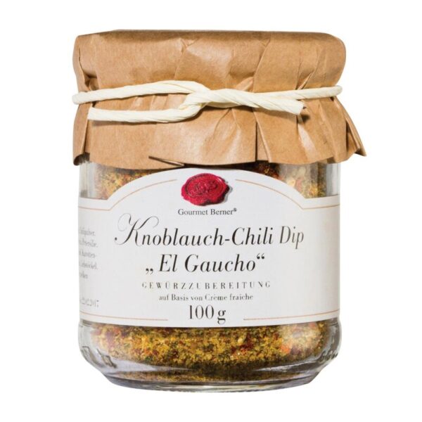 GOURMET BERNER Knoblauch Chili Dip "El Gaucho"" im 100g Glas"