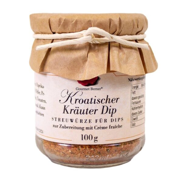 GOURMET BERNER Kroatischer Kräuter Dip im 100g Glas