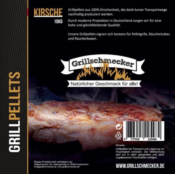 GRILLSCHMECKER Grillpellets Kirsche 10kg