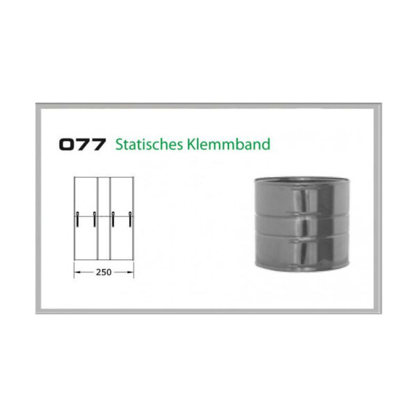 Klemmband statisch für Schornsteinset 130mm DW