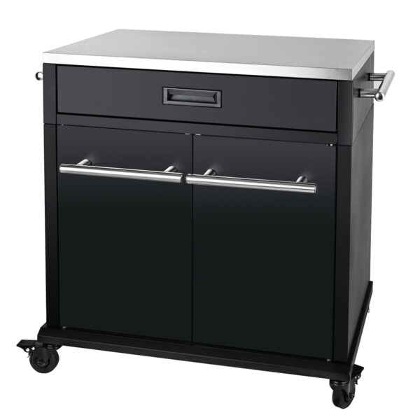 SANTOS S-BBQ-Cart inkl. Tür Schwarz (matt)