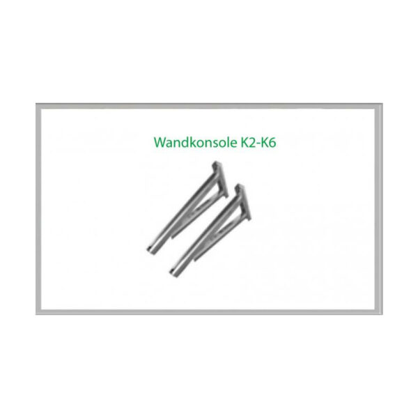 Wandkonsole K2 600mm für Schornsteinsets 130mm DW