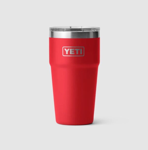 YETI Rambler 20 oz Stapelbarer Becher MS (591 ml) Rescue Red