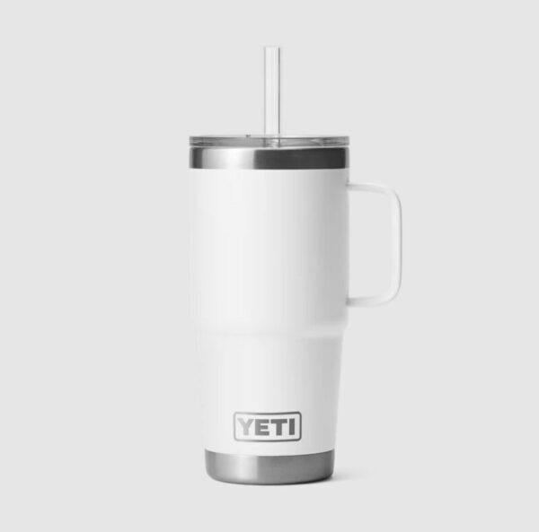 YETI Rambler 25 oz Straw Mug White (710 ml)